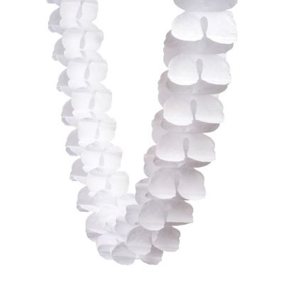 Five Star 4m Paper Honeycomb Garland White