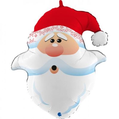 Grabo Foil Shape 66cm - Curious Santa Head