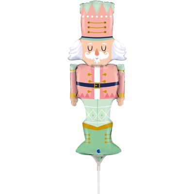 Grabo Microfoil Shape 35cm (14") Pastel Nutcracker Mini - Air Fill (Unpackaged)