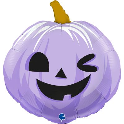 Grabo Foil Shape 56cm (22") Funny Pumpkin Lilac
