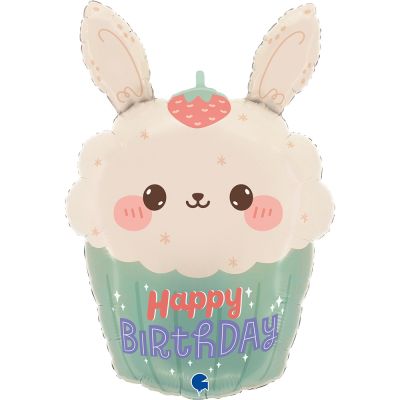 Grabo Foil Shape 61cm (24") Bunny Cupcake