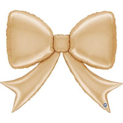 Grabo Foil Shape 104cm (41") White Gold Bow