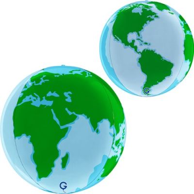 Grabo Foil Shape 38cm (15") Globe 4D Earth 