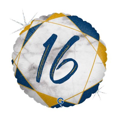 Grabo Foil Round 45cm (18") Blue Marble #16