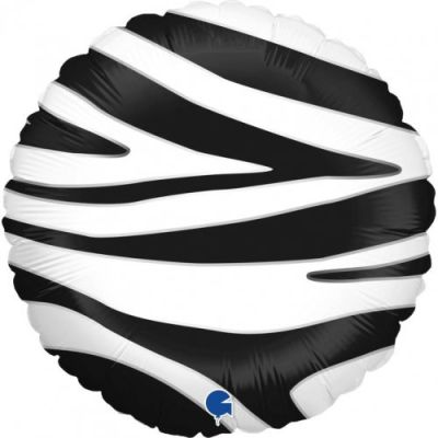 Grabo Foil Round 18"(45cm) - Zebra Striped