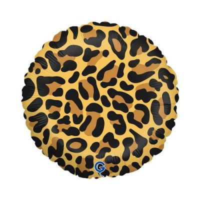 Grabo Foil Round 46cm (18") Leopard Spots