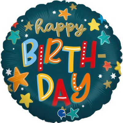 Grabo Foil 45cm (18") Stars Birthday