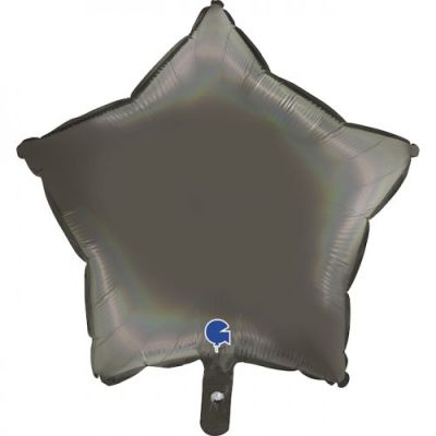 Grabo Foil Star 45cm - Holographic Platinum Grey 