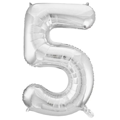 Hayden Foil 86cm (34") Silver Number 5