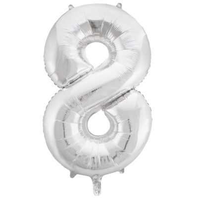 Hayden Foil 86cm (34") Silver Number 8