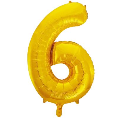 Hayden Foil 86cm (34") Gold Number 6