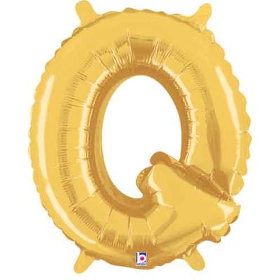 Betallic 14" Foil Gold Letter Q 