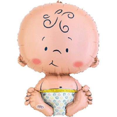 Anagram Foil Shape Welcome Baby (41cm x 61cm)