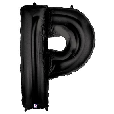 Betallic Foil Megaloon 102cm (40") Black Letter P 