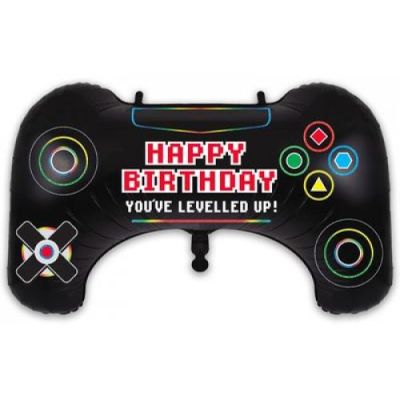 Oaktree Foil Shape 79cm (31") Game Controller Birthday Holographic