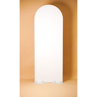 PVC Sail Backdrop Arch 800W*2200mmH White (Base Included & Packed Separately)