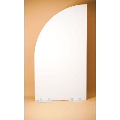 PVC Sail Backdrop 1200W*2200mmH White (Base Included & Packed Separately)