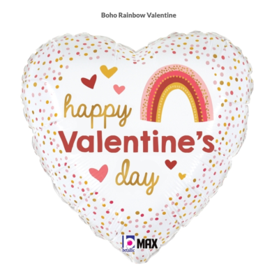 Betallic Foil 45cm (18") Boho Rainbow Valentine