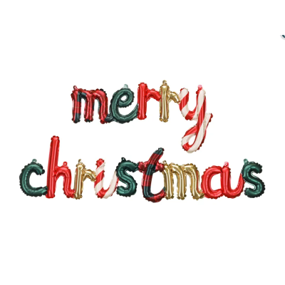 Party Deco Foil Script Merry Christmas (143cm x 25cm)