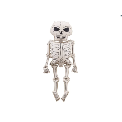 Party Deco Foil Shape Ghost with Skeleton (49cm x 129cm)