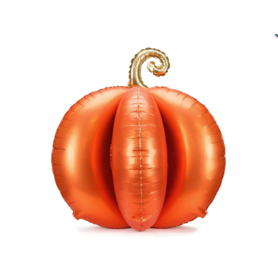 Party Deco Foil Shape 3D Pumpkin Orange (90cm x 90cm)