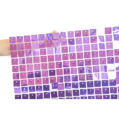 (35cm x 35cm) Shimmer Sequin Wall Panel - Metallic Lavender