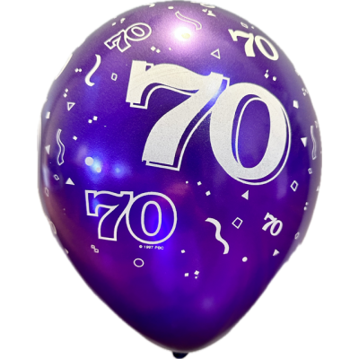 Qualatex Printed Latex 25/28cm (11") 70th Pearl Quartz Purple 