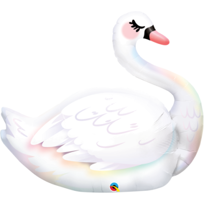 Qualatex Foil Shape 89cm (35") Graceful Swan