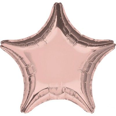 Anagram Microfoil Star 22cm (9") Rose Gold - Air Fill (Unpackaged)