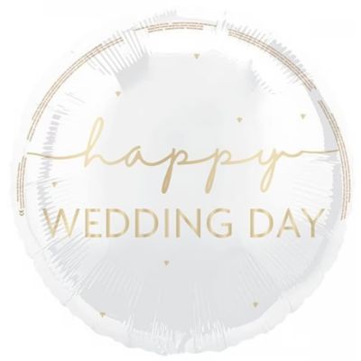 Unique Foil 45cm (18") Happy Wedding Day