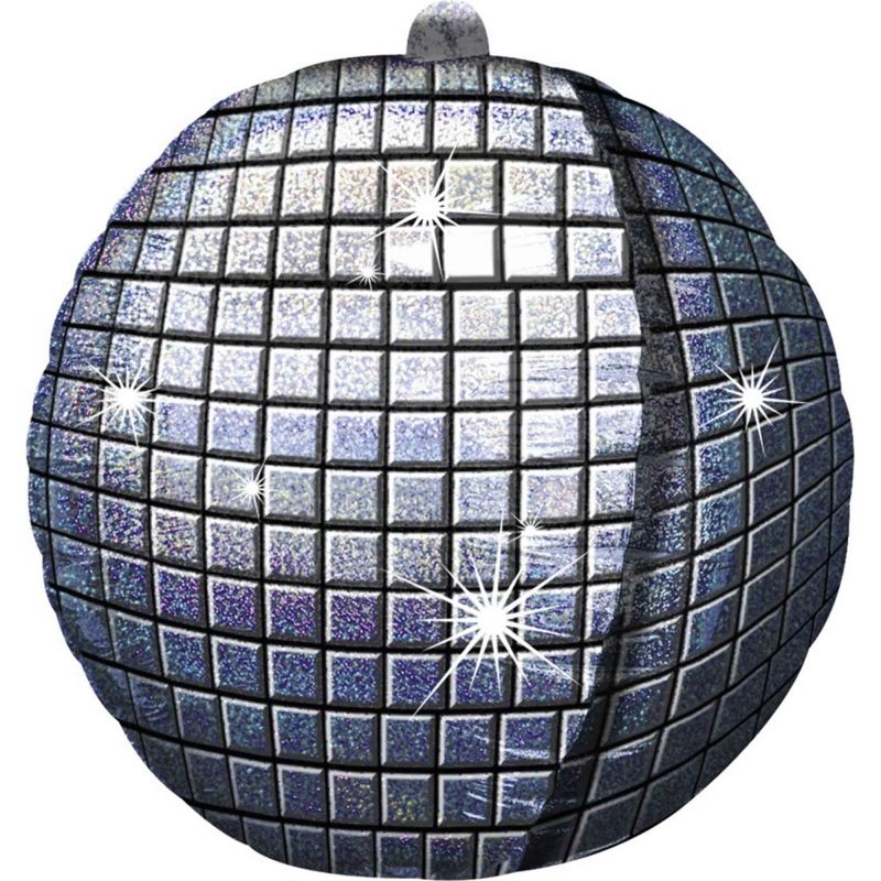 Disco Ball Holographic Helium Foil Giant Balloon - Inflated